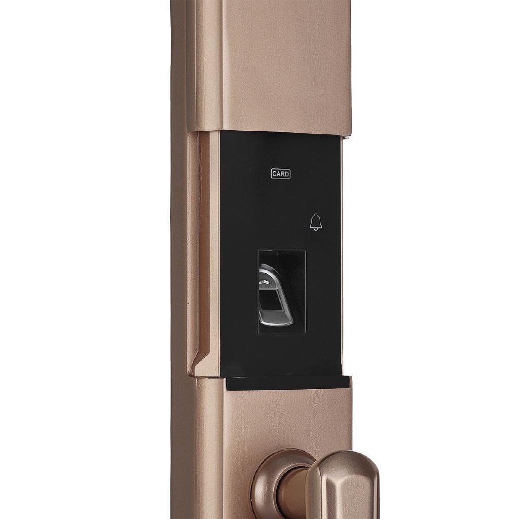 5 Way Security Electronic Digital Smart Door Fingerprint Lock APP+Key+Card+Touch Password+Fingerprint Door Lock