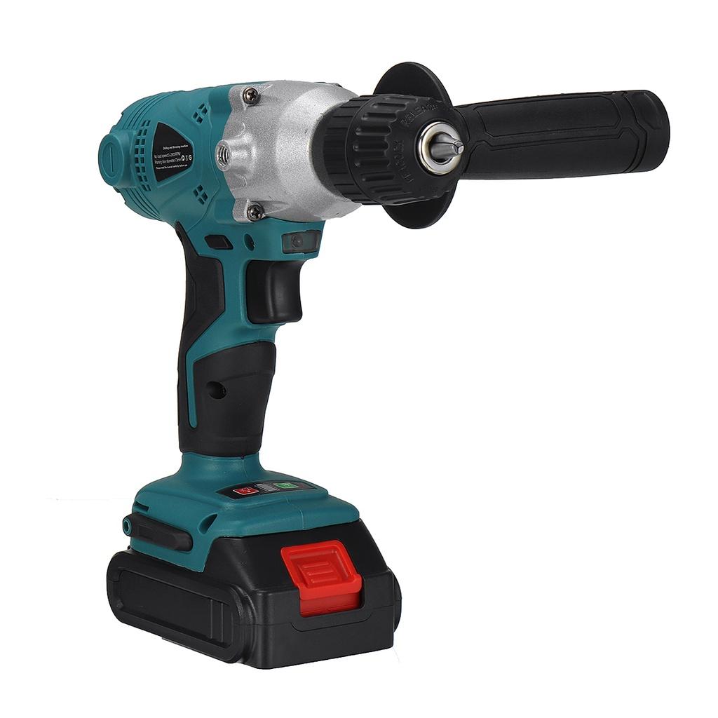 2-IN-1 2800rpm Car Polisher 5" Polishing Pads Electric Drill Driver Kit for 18V Battery Cordless Electric Polishing Machine