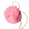 Women Cute Rabbit Ears Faux Fur Crossbody Chain Shoulder Bag Pouch Purse Handbag