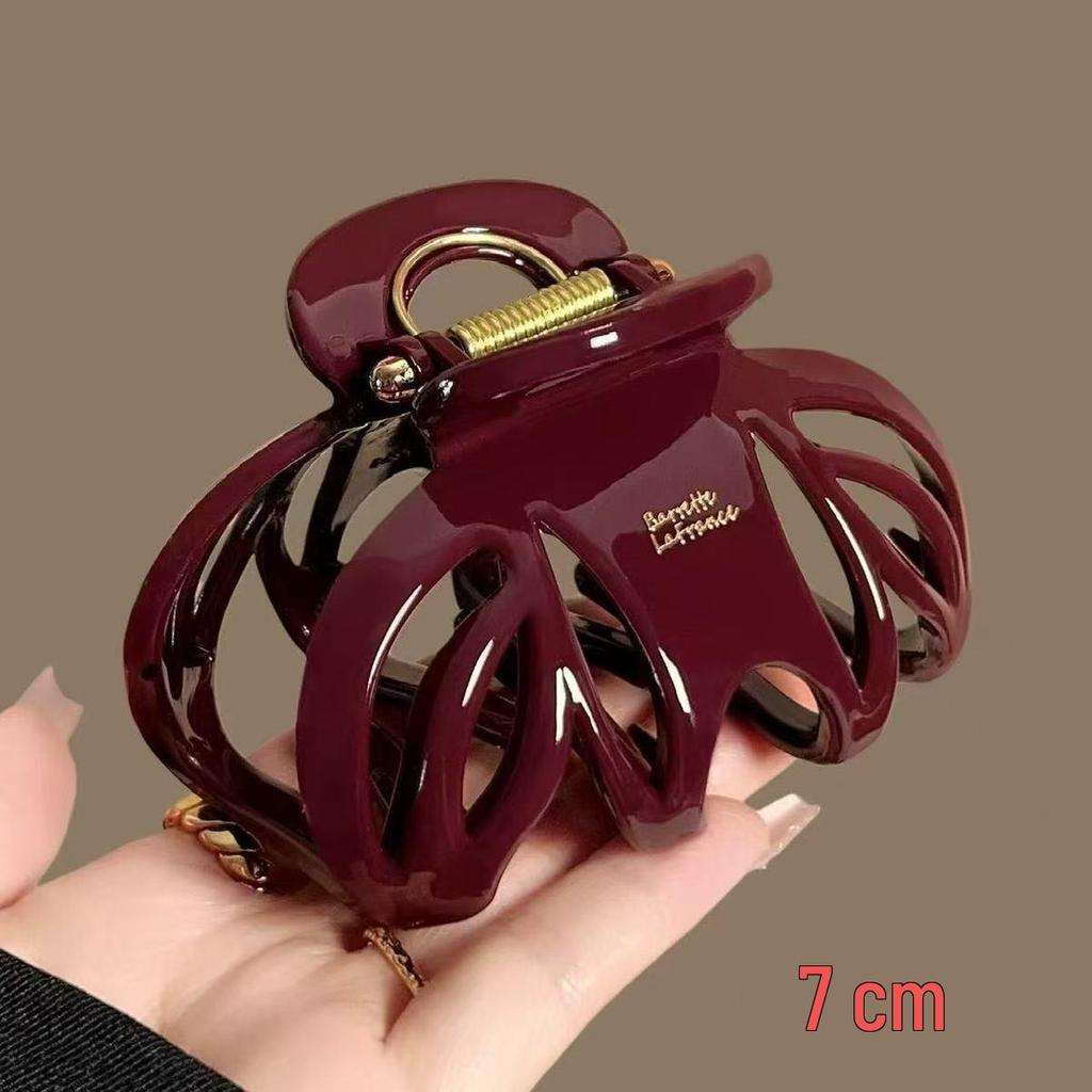 Koreanischer Eleganter Kürbisbogen Polka Dot Haarspange - Groß, Cremige Texturierte Hochsteckfrisur-Accessoire