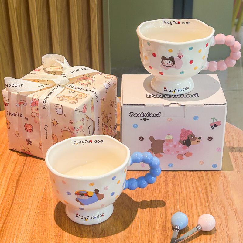 Birthday Gift, Girls Give Friends, Girlfriends, Ceramic Mugs, Boys Drinking Cups, Practical Souvenirs, Gift Box