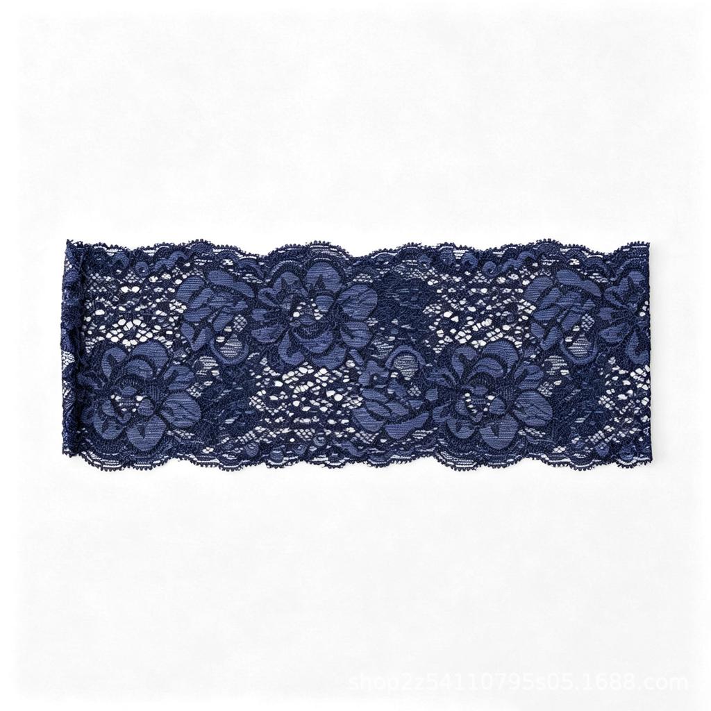 Multi-color floral textured lace elastic single-layer breathable headband for wedding and party hair accessories