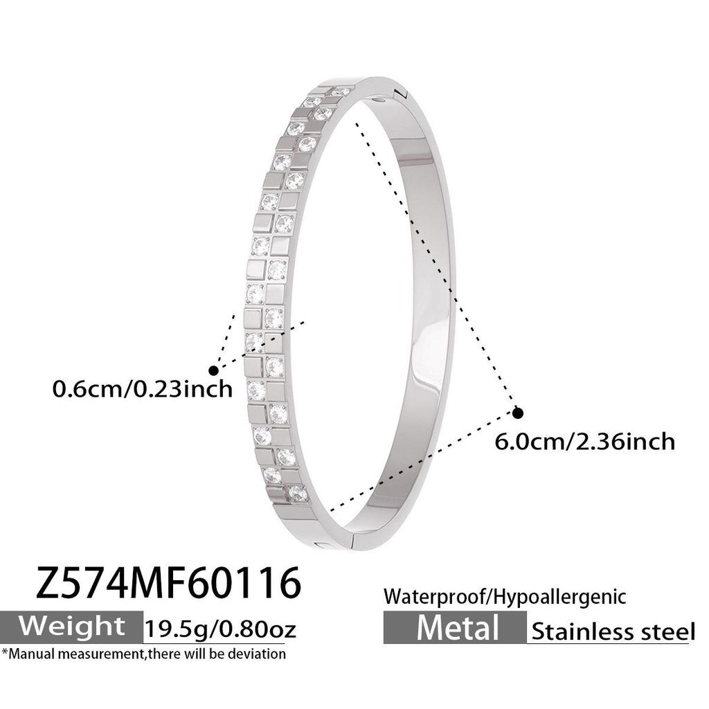 18K Gold-Plated Geometric Zirconia Water Drop Bracelet