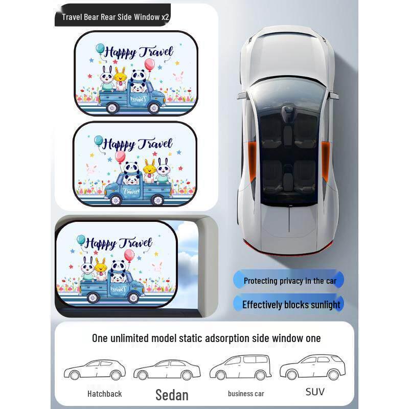 

Magnetic Vehicle Sunshade - Heat Insulation & UV Protection for Car and Truck Windows