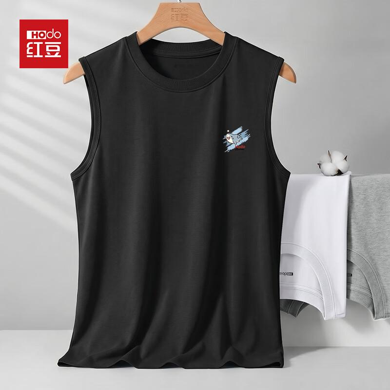 Hodo Men s Heavyweight Cotton Round Neck Sleeveless T-Shirt 5XL