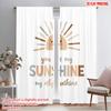 2pcs 2D Flat Printing Drapes Cute Sun Sunshine Inspirational Fabric Without Electricity Party Decorations for Photo Booths &