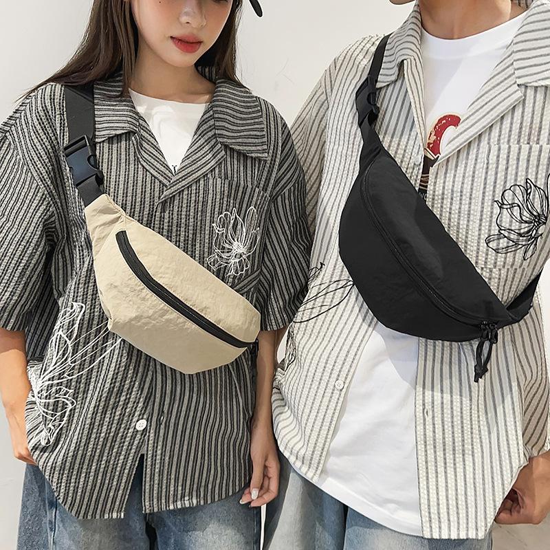 Trendy Brand Breast Bag Men'S Personalized Messenger Bag Women'S Versatile Street Leisure Fanny Pack Sports Cycling Shoulder Bag