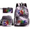 Rhythm box peripheral schoolbag sprunki cartoon starry sky backpack 3-piece set