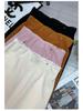 Rongtai Elegant High-Waist Lace Trim Straight Skirt with Back Slit - Women's Fashion 2026
