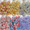 50pcs 8mm Fun New Glass Jelly Crack Imitation Jade Round Beads Sweet DIY Handmade Necklace Bracelet Jewelry Accessorie Beads