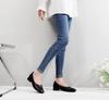 Women's Genuine Leather Formal Low-Heel Square-Toe Shoes, Soft Sole & Surface, Versatile for Work