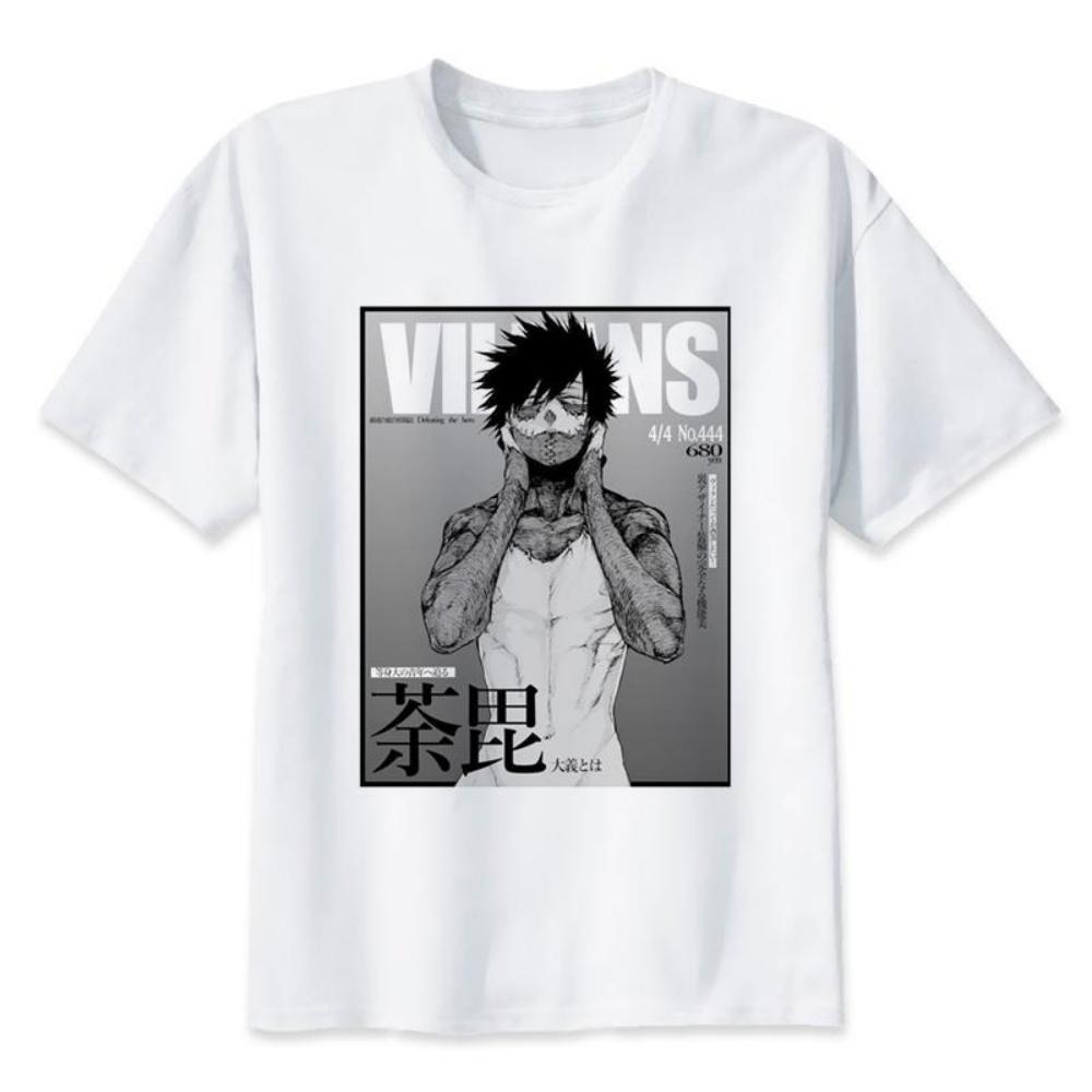 Футболка Boku No Hero Academia Футболка с принтом Deku Футболка с аниме My Hero Academia Мужская S чёрный
