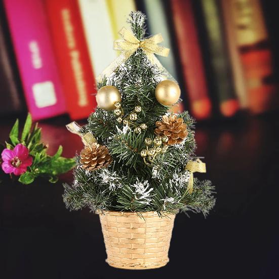 Christmas Tree Artificial 3D Colorful DIY Shiny Small Xmas Tree Holiday Supplies