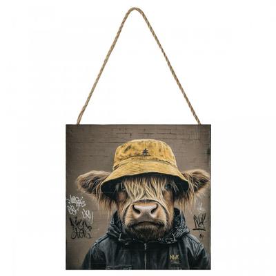 Liam Highland Cow Plaque
