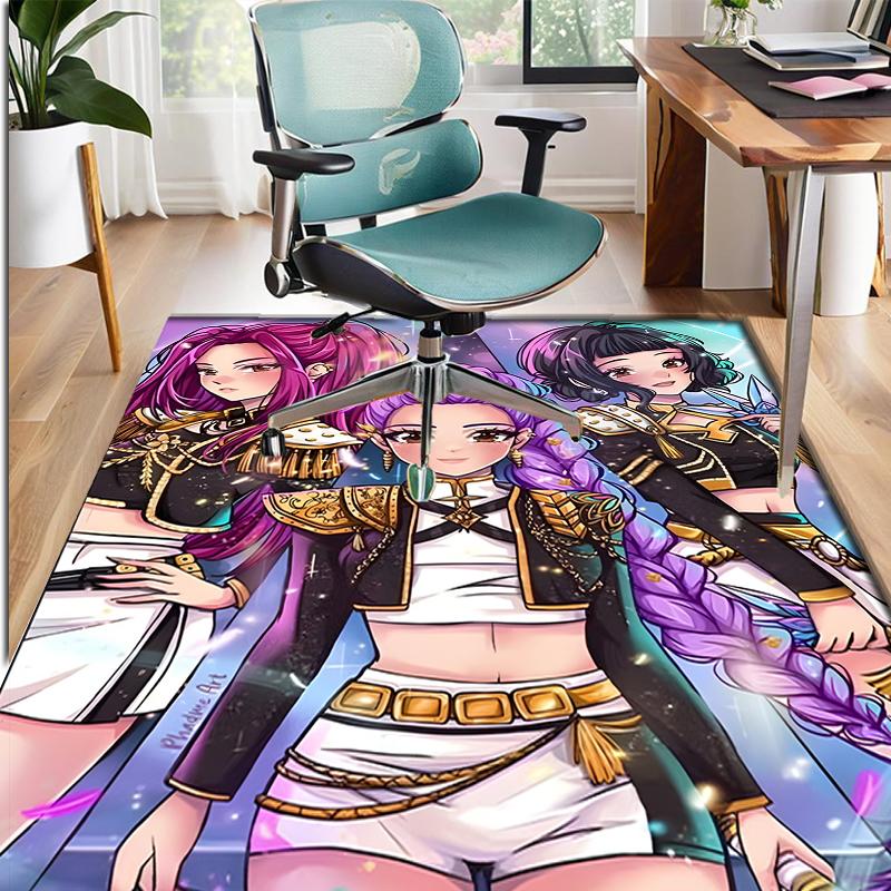 Girl group Pattern Rug, Indoor/Outdoor Mat, for Picnic, Gameroom, Bedroom, Office, Living Room, Home Decor Carpet, Birthday Gift