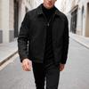 New Solid Color Single-breasted Lapel Woolen Jacket Casual Business Men's Jacket