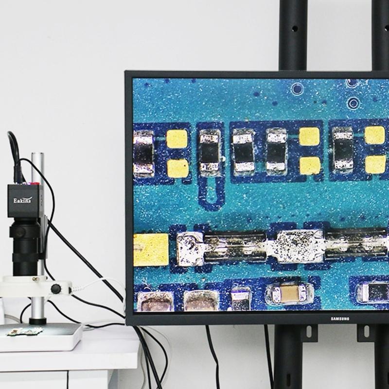 100X Magnification Digital Microscope Camera C-Mount Lens Zoom Microscope Eyepiece Magnifier Lens for Microelectronics