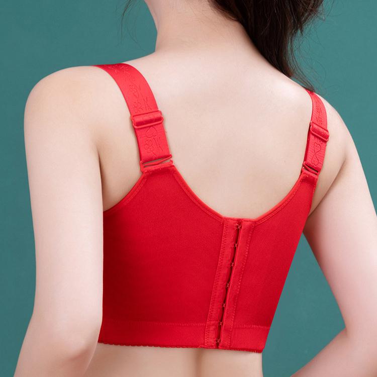 Thin Adjustable Gathering Bra for Women Breast Collection Plus Size Anti Sagging Bra Women's Summer Bra