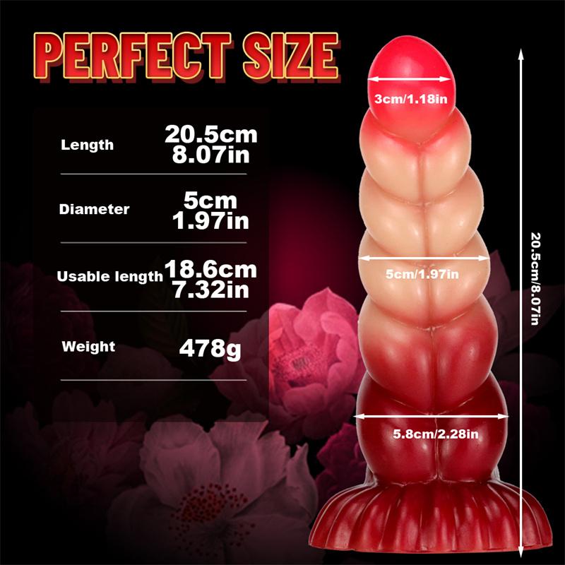 Gradient Color Twist Shape Female Anal Plug Anal Dilator Female Imitation Phallus Adult Sex Toys