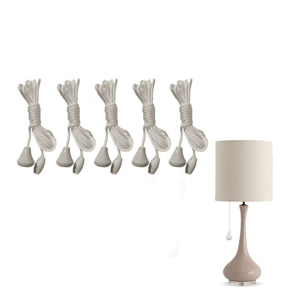 5pcs New 1.5m Light Switches Pull Cord Nylon with Connector Switch Cord Pull Replacement Enduring Pull Cord String A