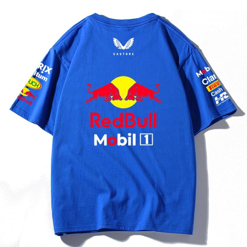 Red Bull Racing F1 Team T-Shirt Oracle Honda Bybit Print Oversized Men Women Casual Cotton Tee