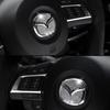 For Mazda 3 6 2 CX-3 CX-4 CX5 CX9 CX3 CX4 CX-5 CX-9 Car Styling Steering Wheel Emblem Bling Diamond Logo Car Sticker Accessories