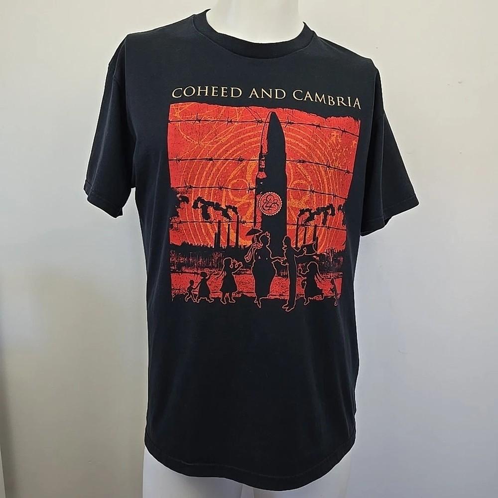 Rare VTG Y2K Coheed And Cambria Band Tour Graphic T Shirt Rocket Black Unisex T-Shirt XXL