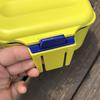 Auslaufsichere Angelköderbox mit atmungsaktiver Belüftungsschicht, Haken-Organizer für lebende Maden, für das Angeln vom Ufer aus