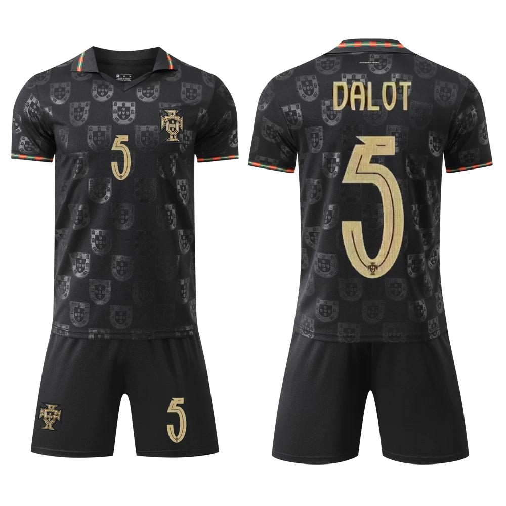 2026 Portugal Football Jerseys Black #5 XXL