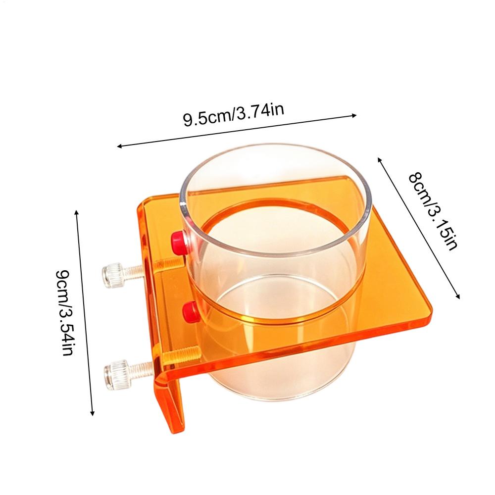 

Aquarium Fish Tank Aquatic Feeder Transparent Arcylic Floating Food Feeding Ring Betta Fish Tank Shrimp Feeder Aquarium Supplies оранжевый