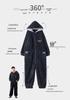 Herren Verdickter Korallenfleece Einteiler Schlafanzug - Winter/Herbst Flanell Hausanzug für Teenager & Erwachsene