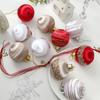 6pcs 6/8cm Christmas Ball Delicate Hanging Ornament Christmas Tree Pendant  New Year