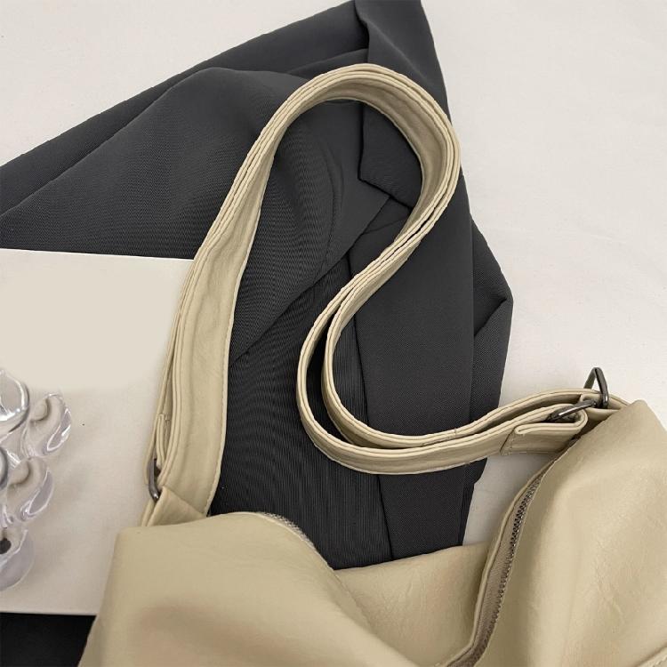 Womens Leather Shoulder Crossbody Bag Large Capacity Backpack Student School Bag