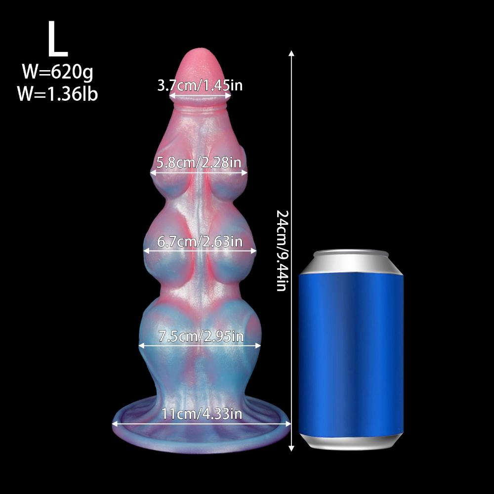 Animal Design Silicone Anal Plug - Realistic Dildo for Beginner & Couple, Butt Training Sex Toy for Men Women