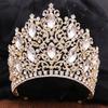 DIEZI New Arrival Princess Big Crystal Crown For Women Wedding Bridal Bride Luxury Elegant Queen Tiara Crown Hair Accessories
