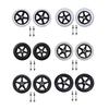 2Pcs 6/7/8inch Heavy Duty Wheelchair Front Caster Wheels Smooth Flexible Solid Tire Wheel Wheelchair Replacement DropShipping