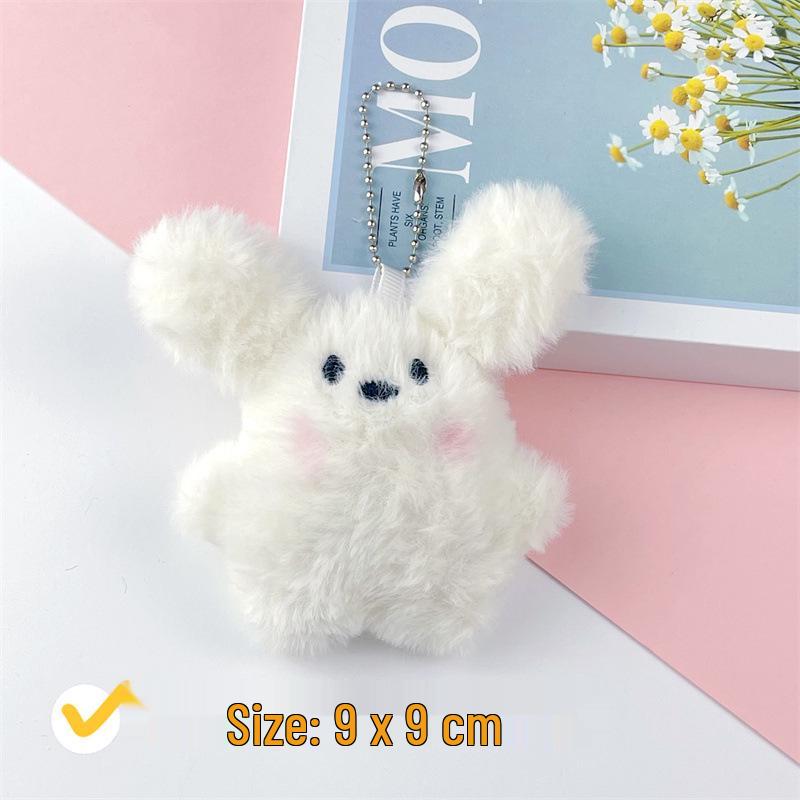 

Плюшевая креативная кукла: Подвеска «Застенчивый кролик» в очках и жемчужный брелок «Собачка».