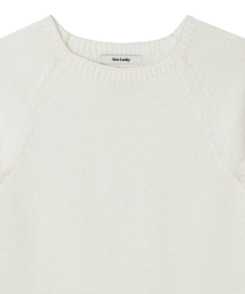 Nyuluki Feminine Short-Sleeved Knit_Ivory