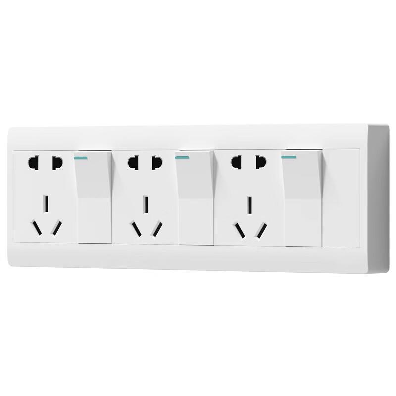 Zheng Qixing Surface-Mounted Multi-Outlet Wall Socket