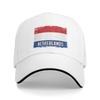 Vintage Netherlands Flag Heritage Dutch Roots Sun Baseball Cap Fashion Trucker Hat For Women Unisex Hiking Fishing Snapback Cap
