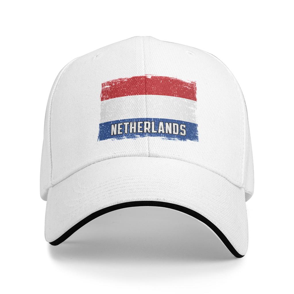 Vintage Netherlands Flag Heritage Dutch Roots Sun Baseball Cap Fashion Trucker Hat For Women Unisex Hiking Fishing Snapback Cap