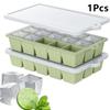 Vassoio in Silicone Extra-Large con 15 Scomparti per Cubetti di Ghiaccio, per Bevande Fredde, Grado Alimentare