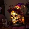 Indoor Outdoor Atmosphere Light Gothic Witch Hat Night Light, Warm Glow Acrylic Halloween Decorative Lamp, Vintage Creative Props Spooky Home