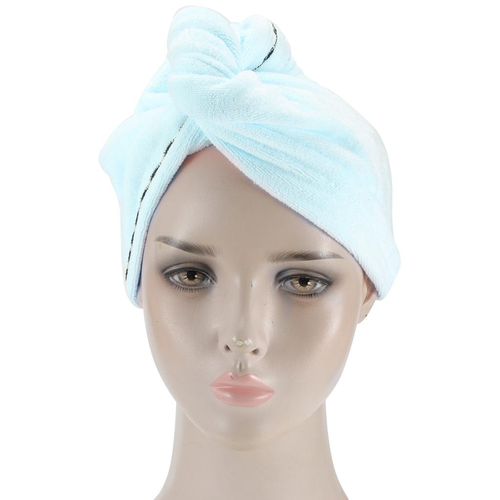 5 Stück Haartrockenhaube Kappe Turban Saugfähiges Handtuch Wickel Badezubehör für Zuhause Reisen