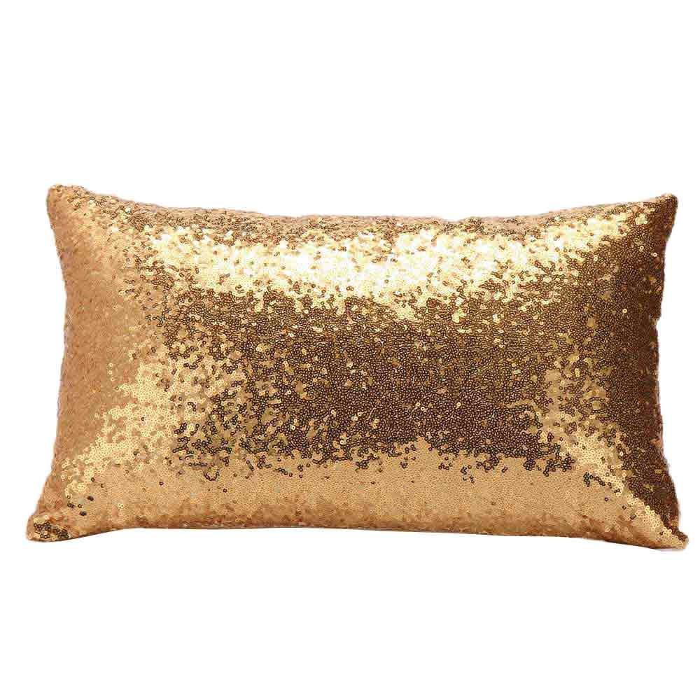 Sequins Sofa Bed Home Decoration Festival Pillow Case Cushion Cover