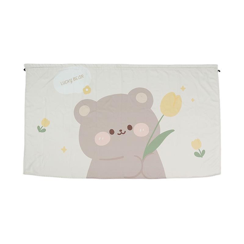 Tulip Bear Car Window Privacy Curtain - Sun Protection & Heat Insulation Shade for Baby