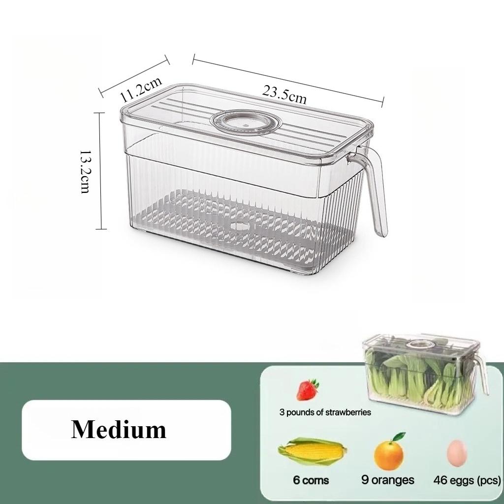 Холодильник Прозрачный Ящик для Хранения Таймер Свежести Овощи Фрукты Органайзер Контейнеры для Хранения Продуктов Кладовая Кухонный Органайзер прозрачный