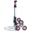 Foldable Stair Climbing Trolley - VIDAXL - Silver Aluminium - Load 70 Kg - Adjustable Height