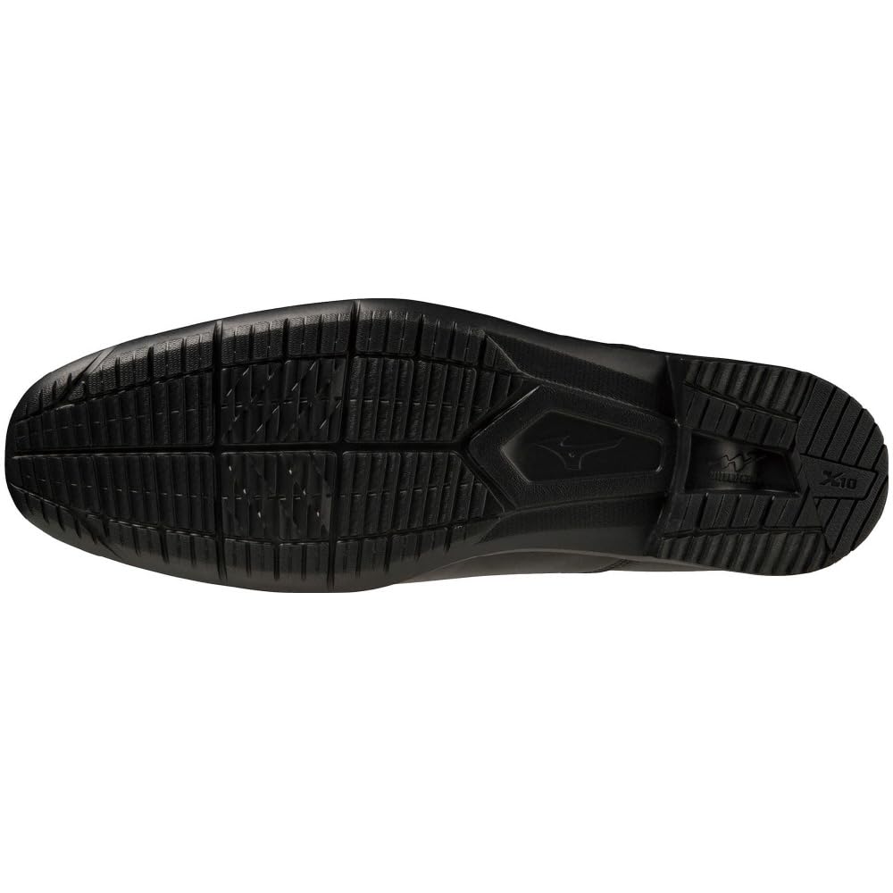 Exlite ST 2 Business Wide Casual Leather 3E [Mizuno] Shoes, Fit, Lightweight, Shoes, Men's, Black, 26.5 cm,