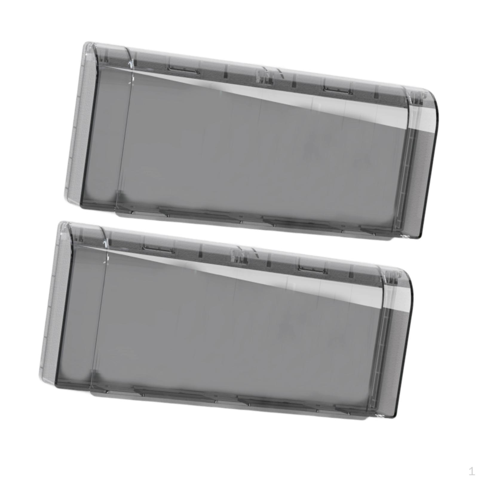 

2 шт. водонепроницаемые крышки для розеток, чехол для защиты выключателей, коробки для розеток на открытом воздухе Black Clear